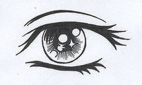 Схема вышивки «Глаз»