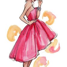 Схема вышивки «Девушка»