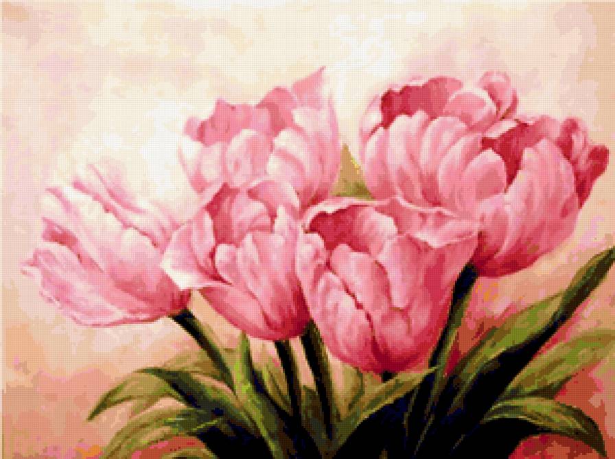 Серия "Букет" - тюльпаны, цветы, букет - предпросмотр