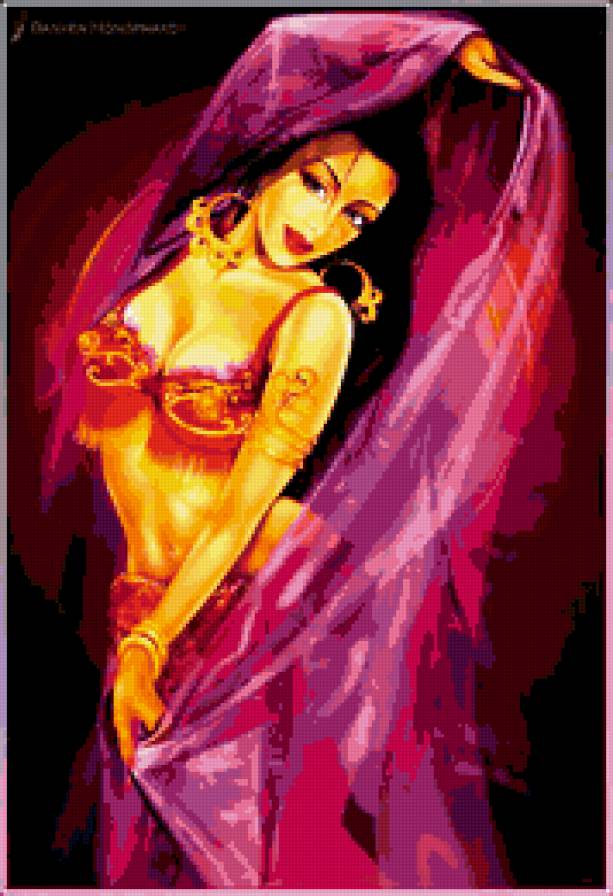 Восточная красавица - восток, танец, девушка - предпросмотр