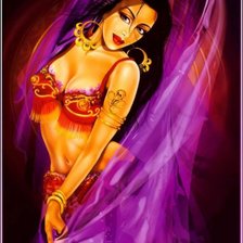 Схема вышивки «Восточная красавица»