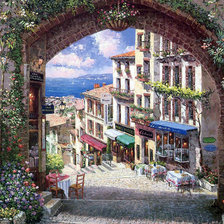 Схема вышивки «уютный домик-3»