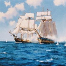 Схема вышивки «Морской бой»