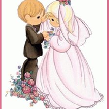 Схема вышивки «жених и невеста»