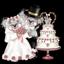 Схема вышивки «медвежата»