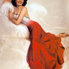 Схема вышивки «Девушка»