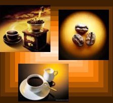 Схема вышивки «триптих кофе»