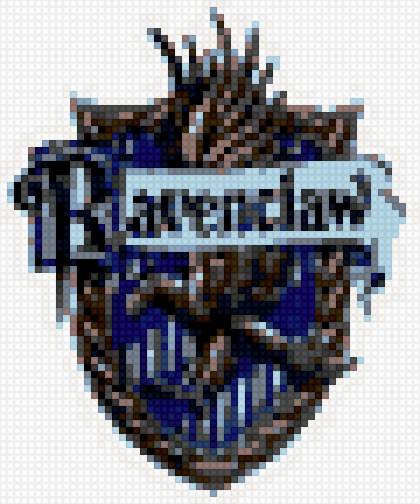 Маленькая вышивка Когтевран - рейвенкло, когтевран, хогвартс, равенкло - предпросмотр