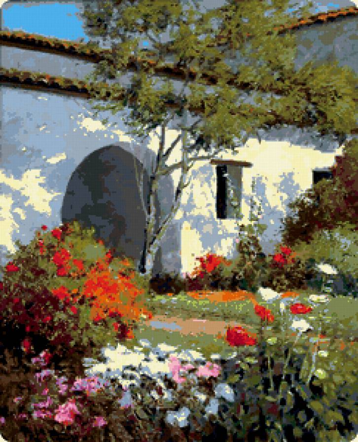 Живопись - дом, живопись, имперессионисты, картина, цветы, кент уоллис - предпросмотр