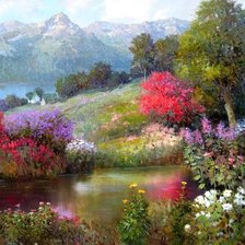 Схема вышивки «Живопись»