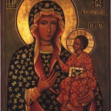 Схема вышивки «Икона Божьей матери Ченстохонская»