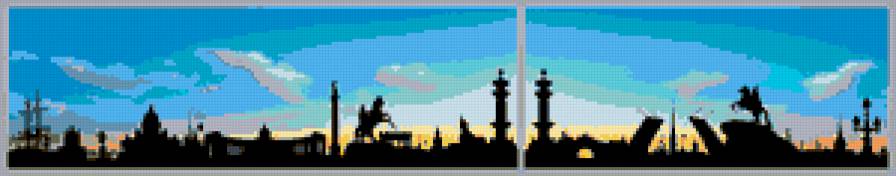 Питер 1 - город, силуэт, питер - предпросмотр