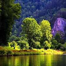 Схема вышивки «пейзаж»