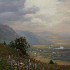 Схема вышивки «Горное село»