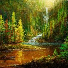 Схема вышивки «Индеец»