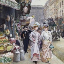 Схема вышивки «Две подруги»