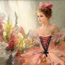 Схема вышивки «Подарок балерине»