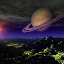 Схема вышивки «на другой планете»