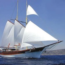 Схема вышивки «парусник»