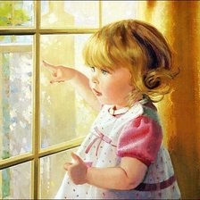 Схема вышивки «девочка»