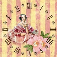 Схема вышивки «часы»