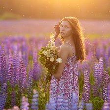 Схема вышивки «сиреневое лето»