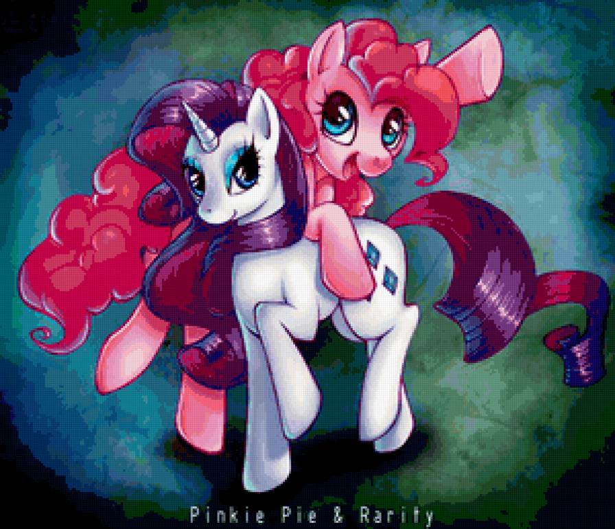 Пинки и Рарити - мой маленький пони - предпросмотр