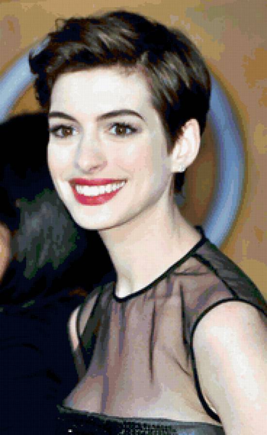 Энн Хэтуэй - энн хэтуэй, женщина, знаменитость, портрет, актриса, женщина кошка - предпросмотр