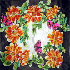 Схема вышивки «сюжет для подушки»