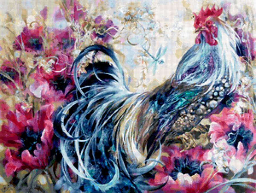 сказка - сказка петух цветы - предпросмотр