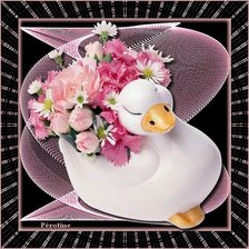 Схема вышивки «подушка "Уточка"»