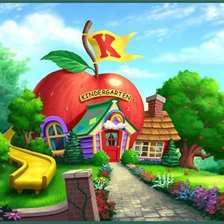 Схема вышивки «Сказочный домик»