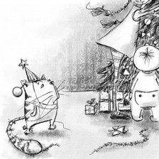 Схема вышивки «Новый год наступает!»