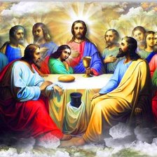 Схема вышивки «тайная вечеря»