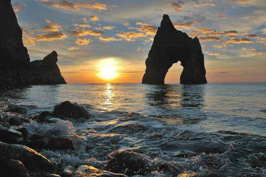 Золотые ворота - море, закат, крым - оригинал