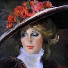 Схема вышивки «Леди»