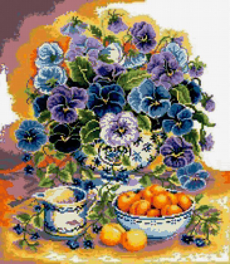 анюткины глазки и персики - анюткины глазки и персики - предпросмотр