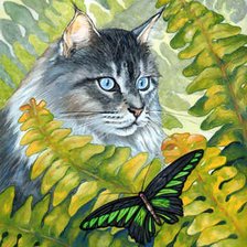 Схема вышивки «Серия "Кошки"»