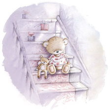 Схема вышивки «мишка»