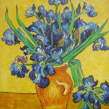 Схема вышивки «ирисы»