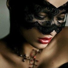 Схема вышивки «девушка в маске»