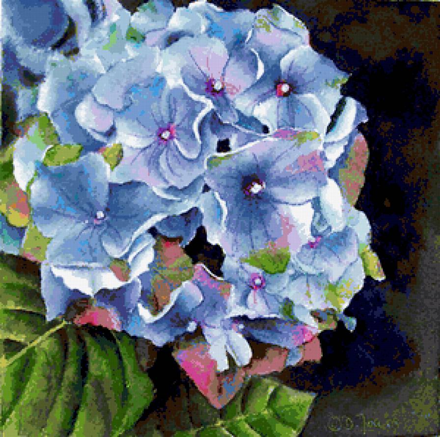 Серия "Букет" - букет, цветы, гортензии - предпросмотр