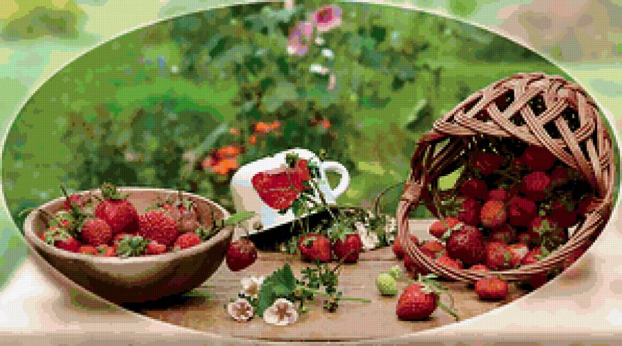 урожай - клубника, ягоды, урожай, корзина - предпросмотр