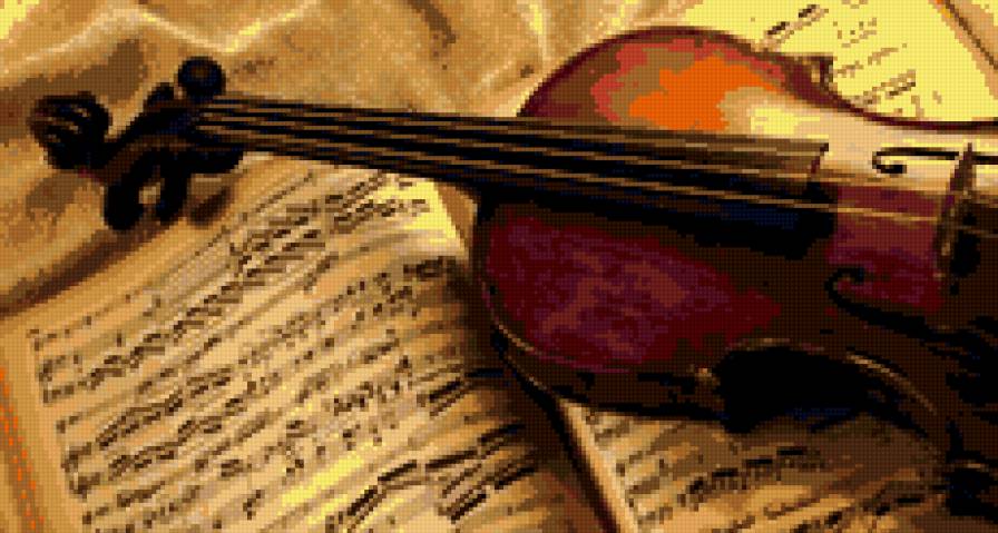скрипка - музыкант, ноты, музыка, скрипка - предпросмотр
