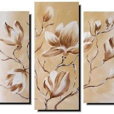 Схема вышивки «Триптих Магнолия»