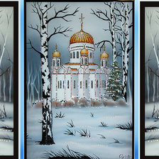 Схема вышивки «Триптих Березки»