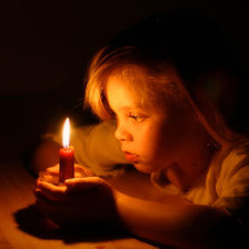 Схема вышивки «девочка со свечкой»