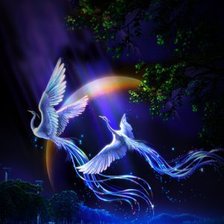 Схема вышивки «птицы»