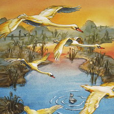 Схема вышивки «гадкий утенок»