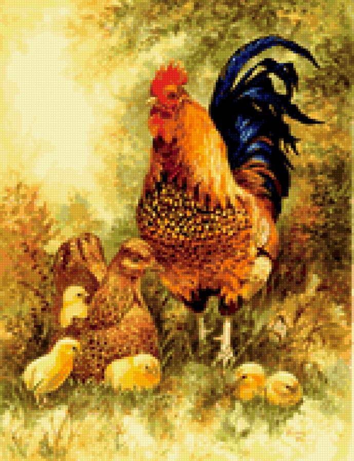 0123 - лето, птицы, красота, природа, картина - предпросмотр